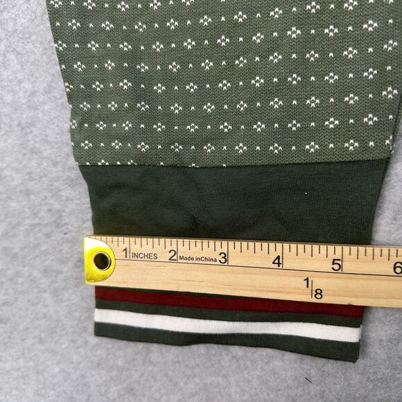 Hearth & Hand Magnolia One Piece Christmas Pajama Sz 2XL Green Dotted Butt Flap - Picture 16 of 16